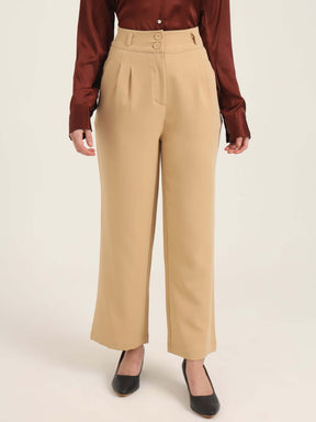 WOMEN'S LUXURY BANANA CREPE WHEAT K PANT