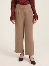 WOMEN'S LUXURY BANANA CREPE DARK BEIGE K PANT