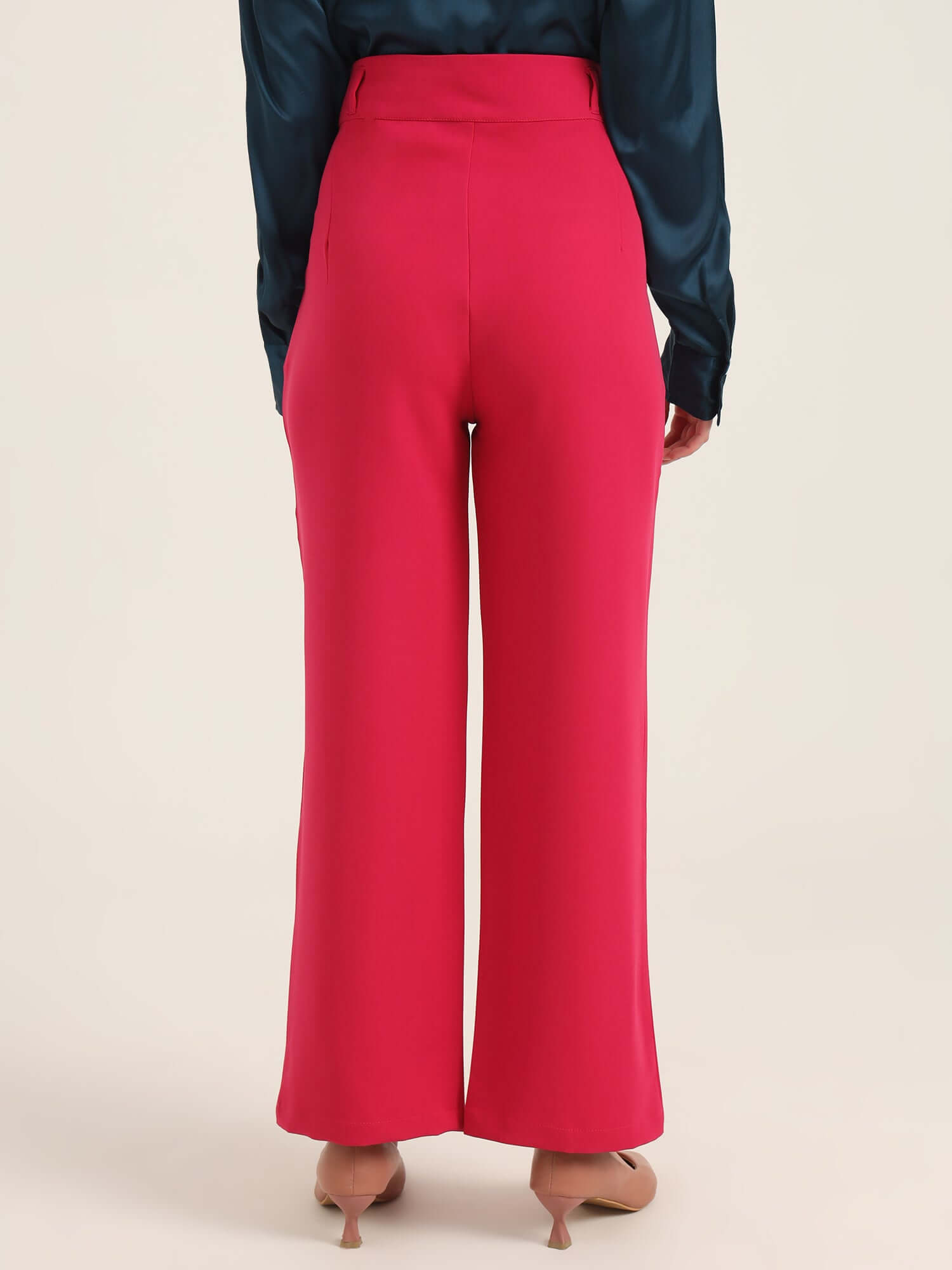 WOMEN'S LUXURY BANANA CREPE HIBISCUS K PANT