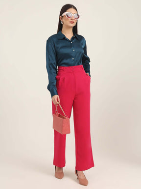 WOMEN'S LUXURY BANANA CREPE HIBISCUS K PANT