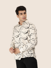 Men's Premium Rayon Shirt With  Abstract Print