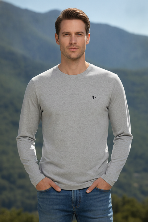 Mens Premium Cotton Printed Full Sleeve T-Shirts