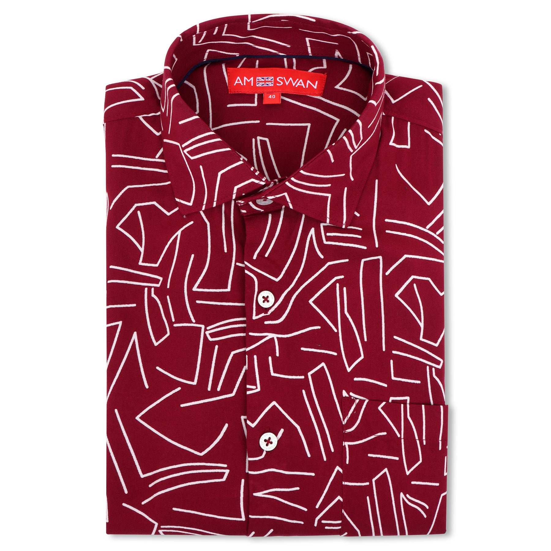 Premium Rayon Shirt For Men With Spread Collar And Smart Fit In Self Design