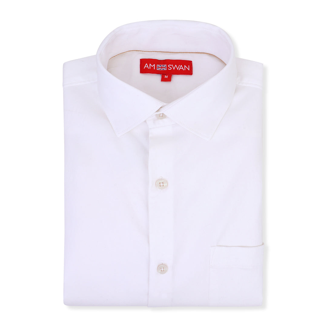 White Shirt With Premium Cotton Lycra