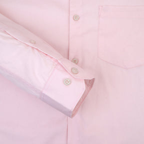 Premium Cotton Lycra Satin Pink Shirt