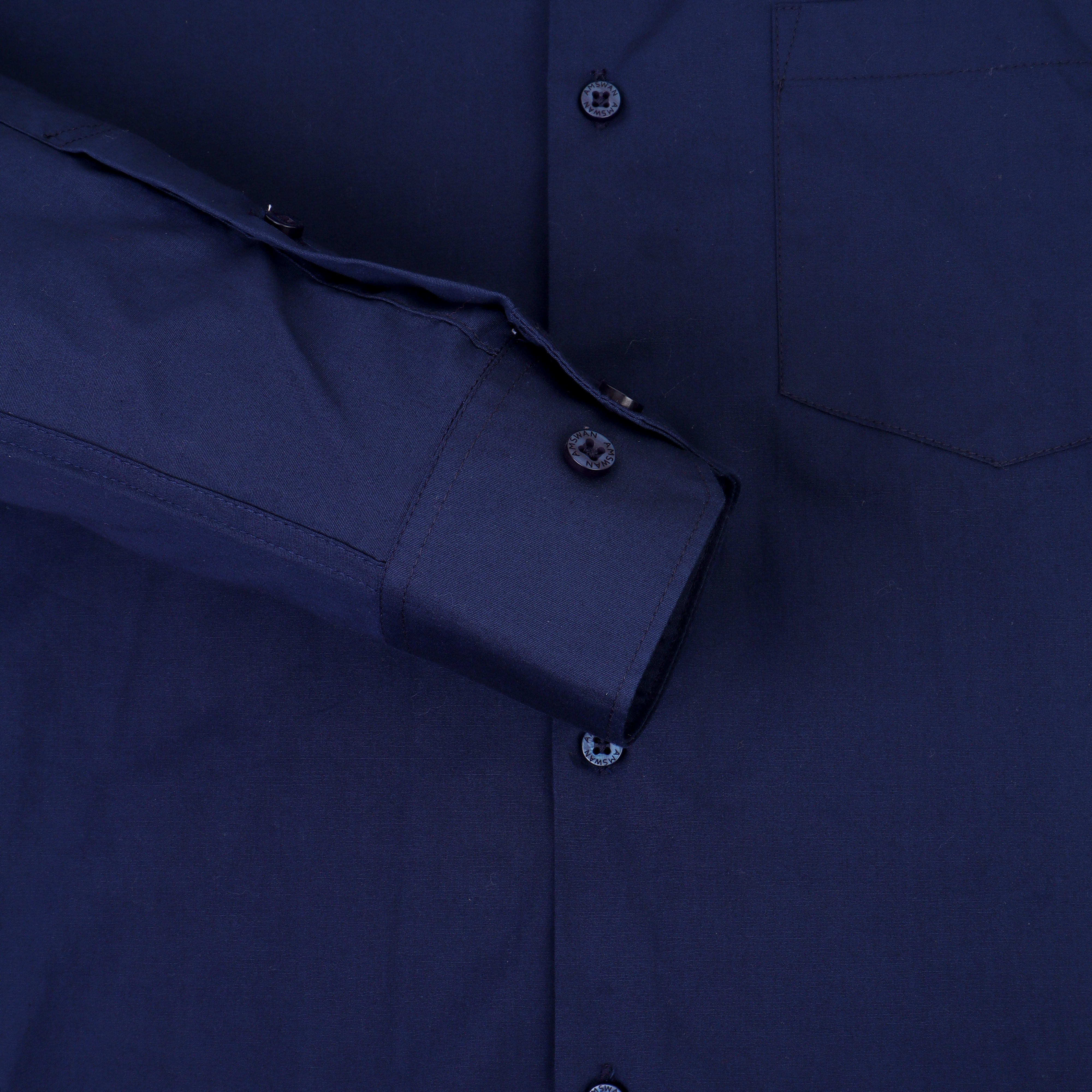 Deep Navy Shirt With Premium Cotton Lycra