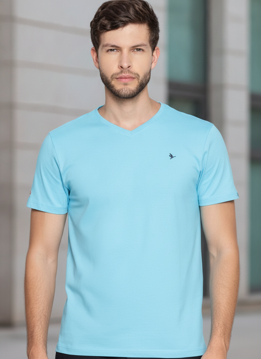 Mens Premium Cotton Half Sleeve V Neck T-Shirts