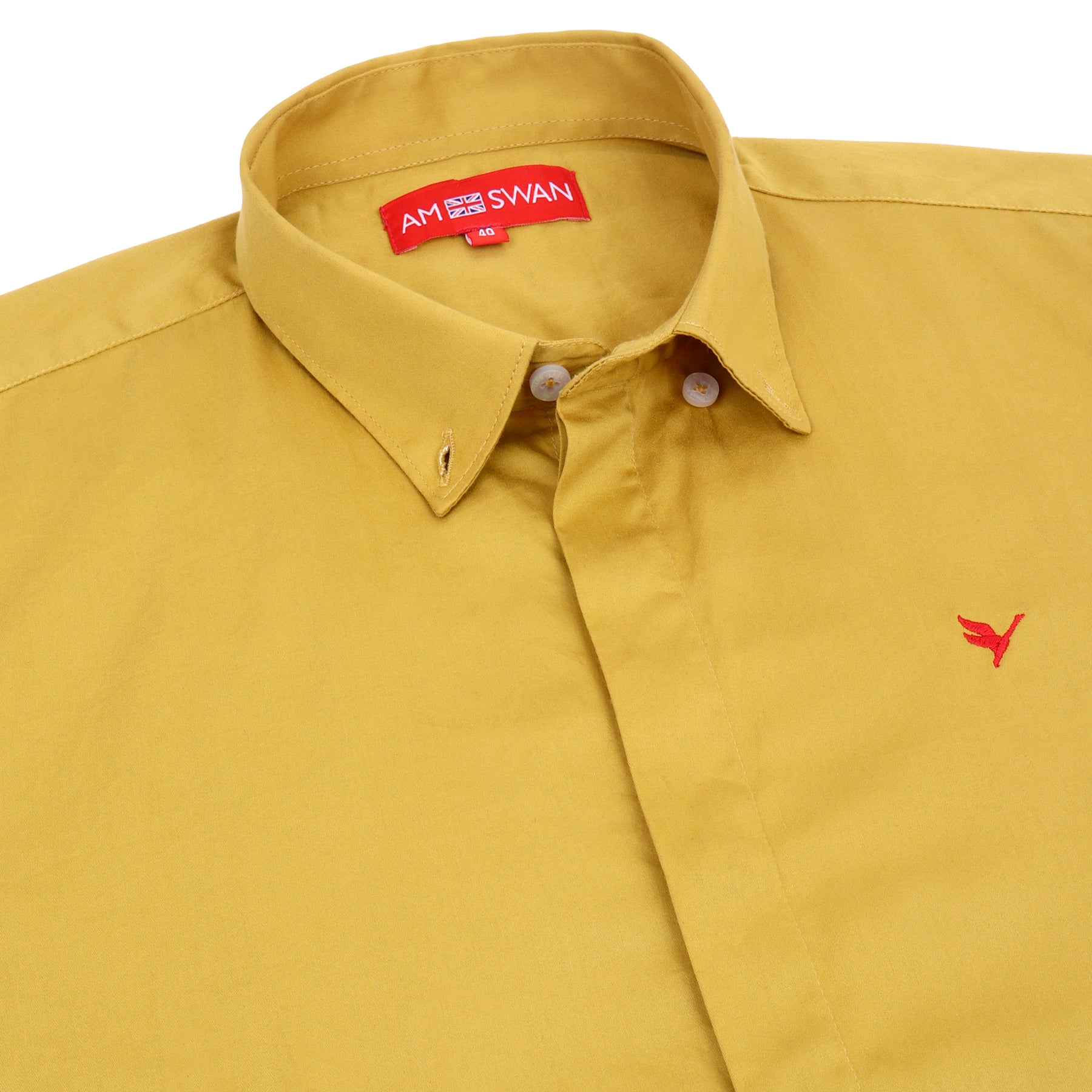 Yellow Athleisure Shirts With Premium Cotton Lycra