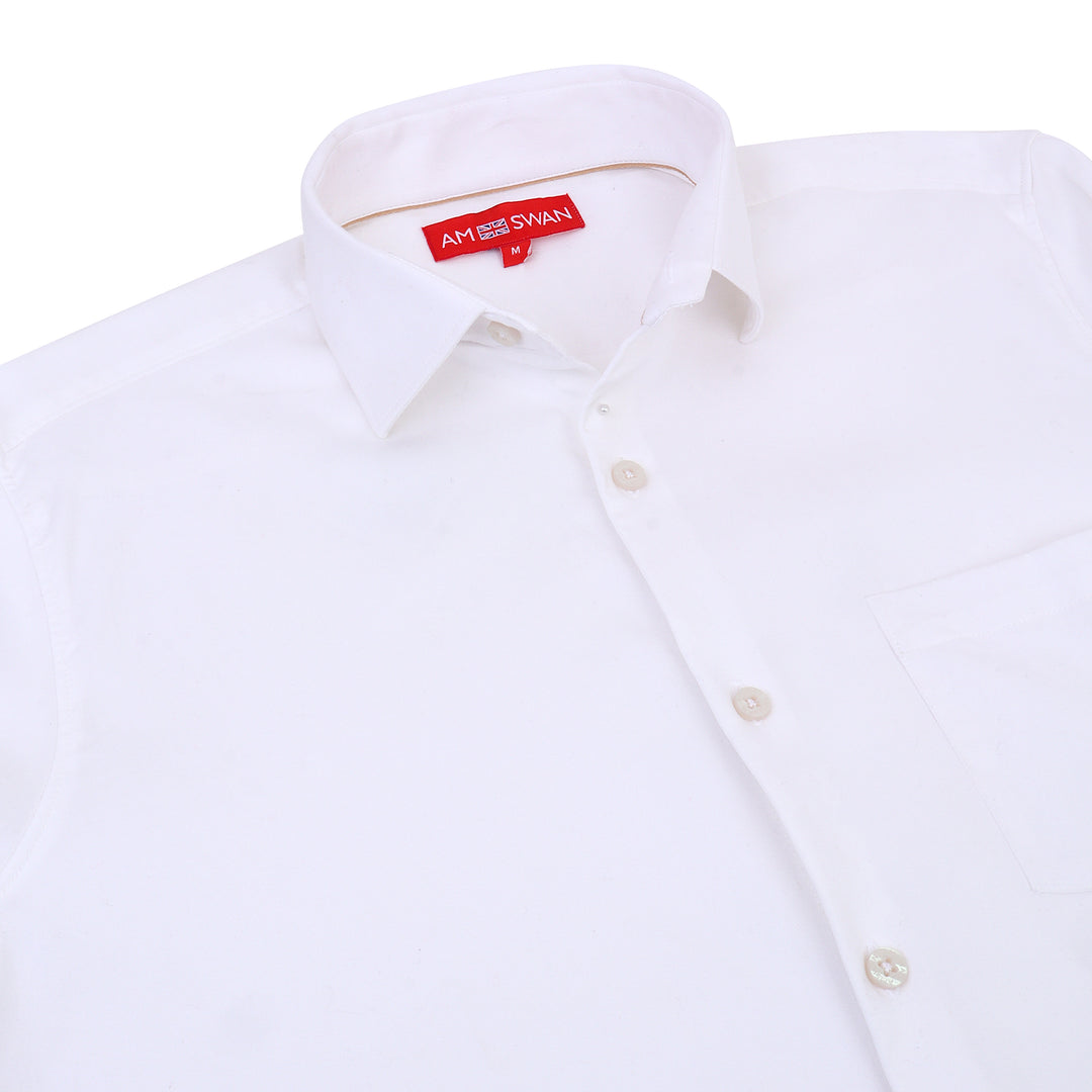 White Shirt With Premium Cotton Lycra