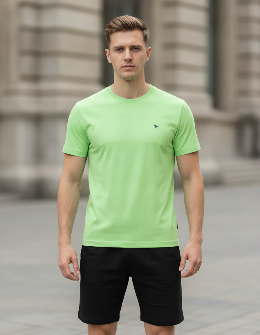Mens Premium Cotton Half Sleeve Crew Neck T-Shirts