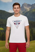 Mens Premium Cotton Lycra Graphic Half Sleeve Crew Neck T-Shirts