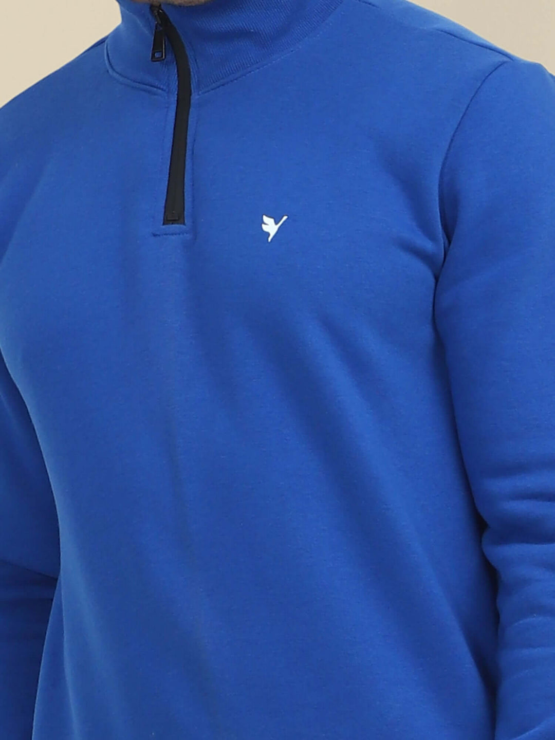 Amswan Men'S Blue Cord Set: Half Zipper Sweatshirt & Sweatpants For Ultimate Comfort And Style