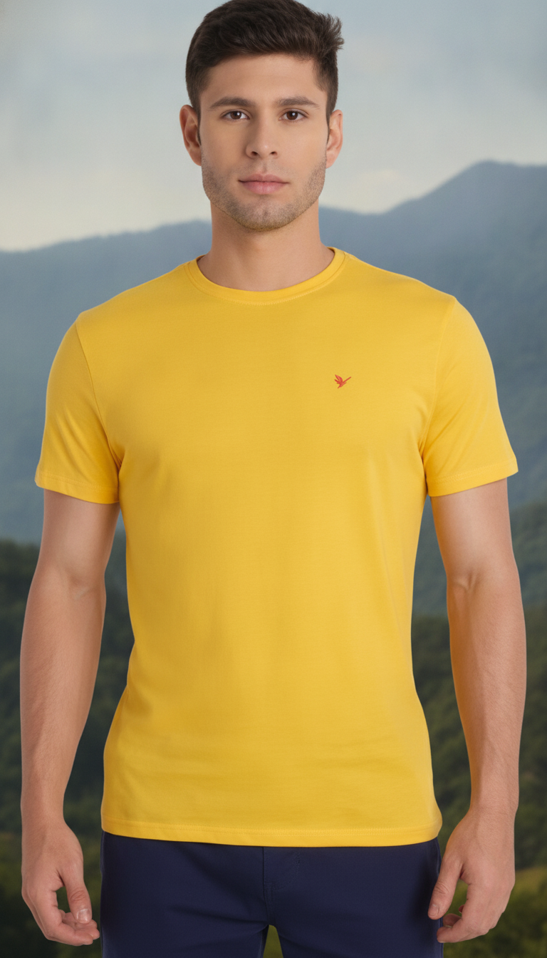 Mens Premium Cotton Half Sleeve Crew Neck T-Shirts