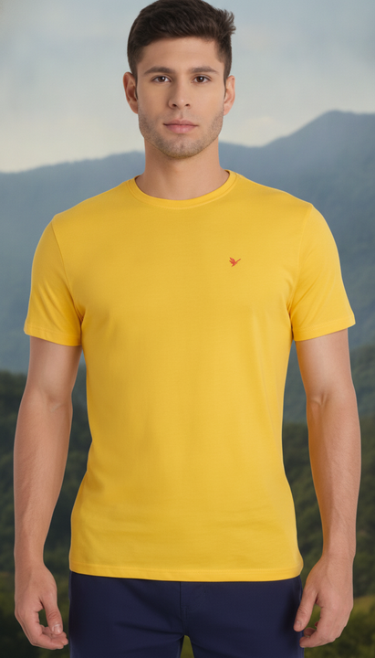 Mens Premium Cotton Half Sleeve Crew Neck T-Shirts