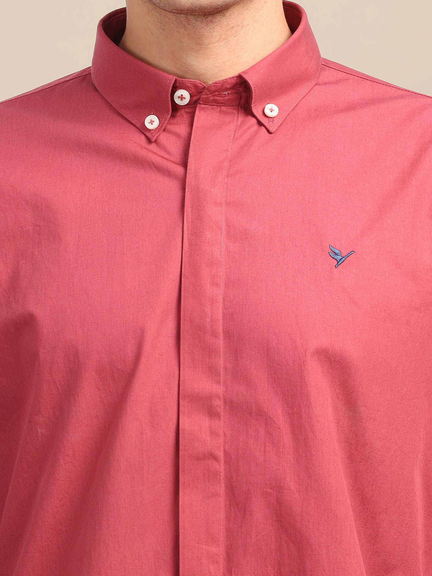 Pink Athleisure Shirts With Premium Cotton Lycra