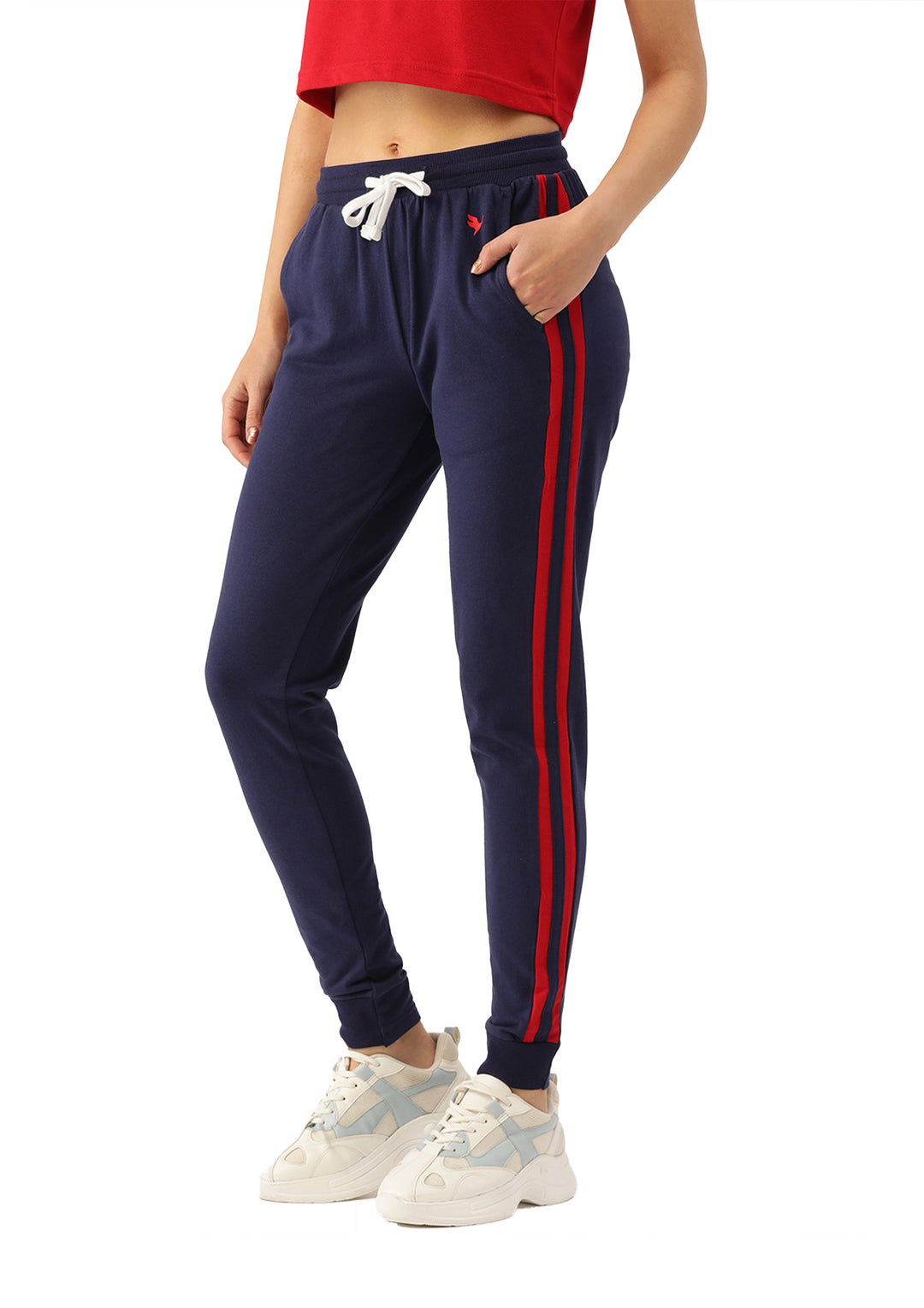 WOMENS COTTON LYCRA SMART FIT SOLID TRACK PANTS – AM SWAN