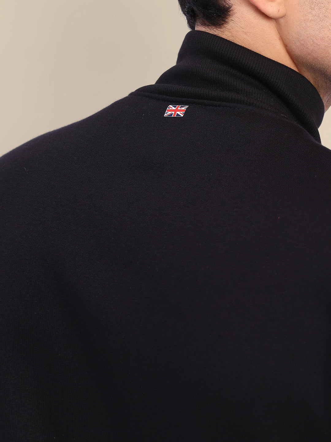 Amswan Men'S Black Cord Set: Full Zipper Sweatshirt & Sweatpants For Ultimate Comfort And Style