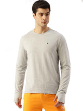 MENS COTTON RICH SOLID FULL SLEEVE CREW NECK T-SHIRTS