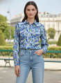 Premium Muslin Digital Print Puff Sleeve Shirt