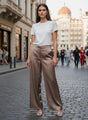 European Satin Loose Fit Trouser