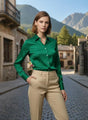 Castleton Green Regular Fit Summer Satin Shirt