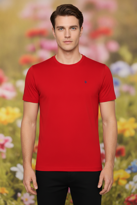 Mens Premium Cotton Half Sleeve Crew Neck T-Shirts