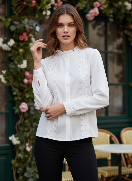 Luxury Lace Panel Women’s Top