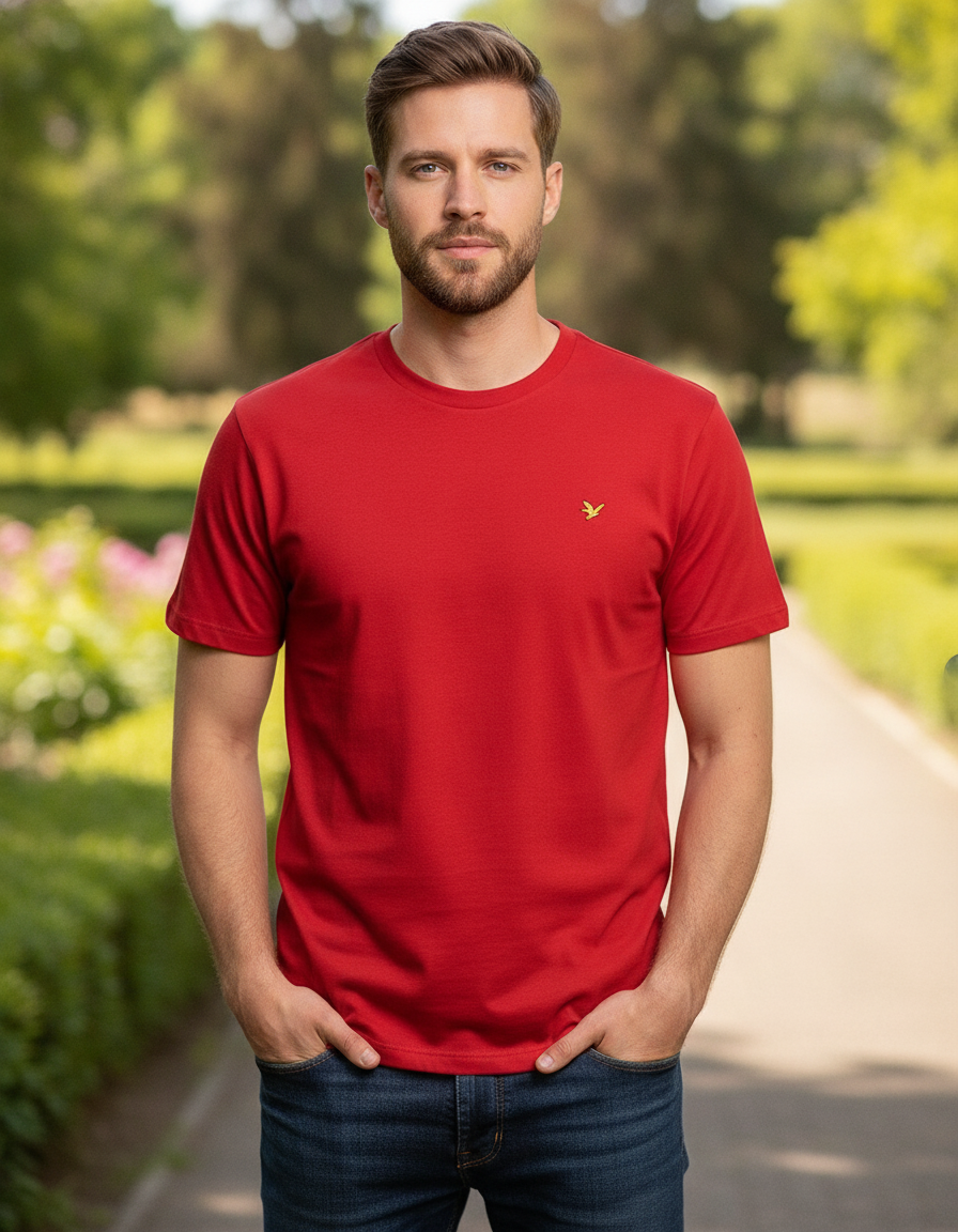 Mens Premium Cotton Half Sleeve Crew Neck T-Shirts