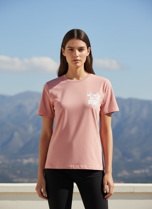 Women's Pink Oversized T-Shirt