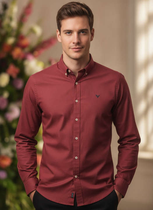 Pink Shirt With Premium Cotton Lycra