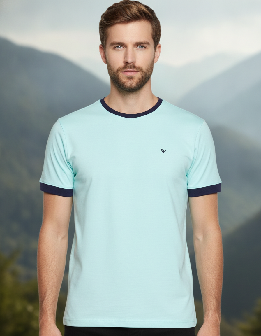 Mens Premium Cotton Half Sleeve Crew Neck T-Shirts