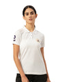 WOMENS PREMIUM COTTON PRINTED HALF SLEEVE POLO T-SHIRTS