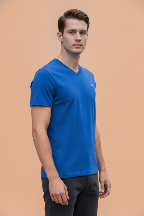 Mens Premium Cotton Half Sleeve V Neck T-Shirts