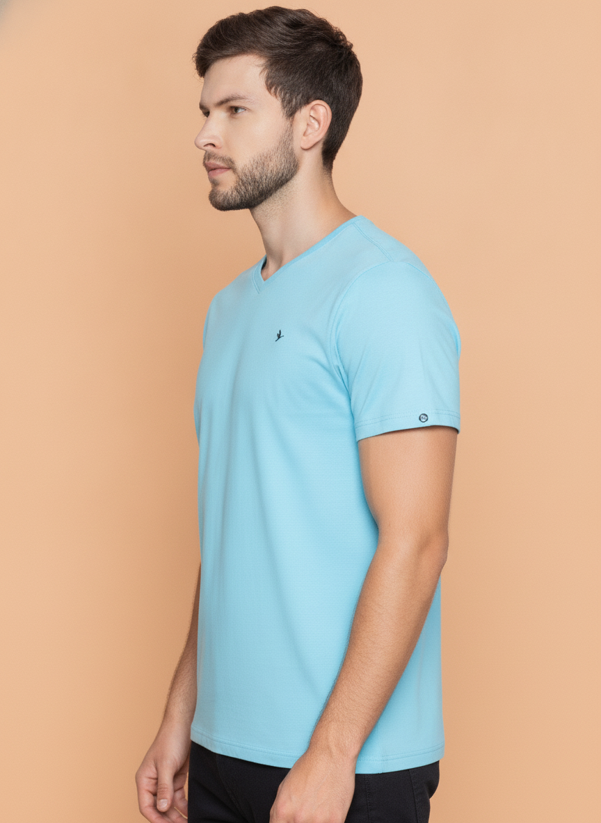 Mens Premium Cotton Half Sleeve V Neck T-Shirts