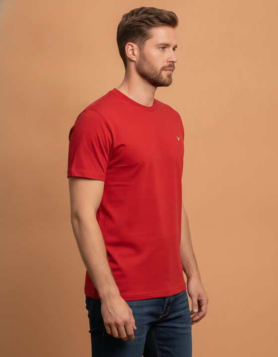 Mens Premium Cotton Half Sleeve Crew Neck T-Shirts