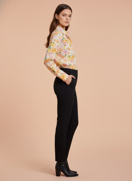 Cambric Digital Print Puff Sleeve Shirt