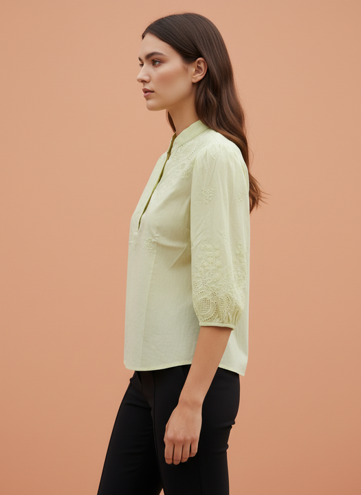 Luxury Embroidered Tops For Womens