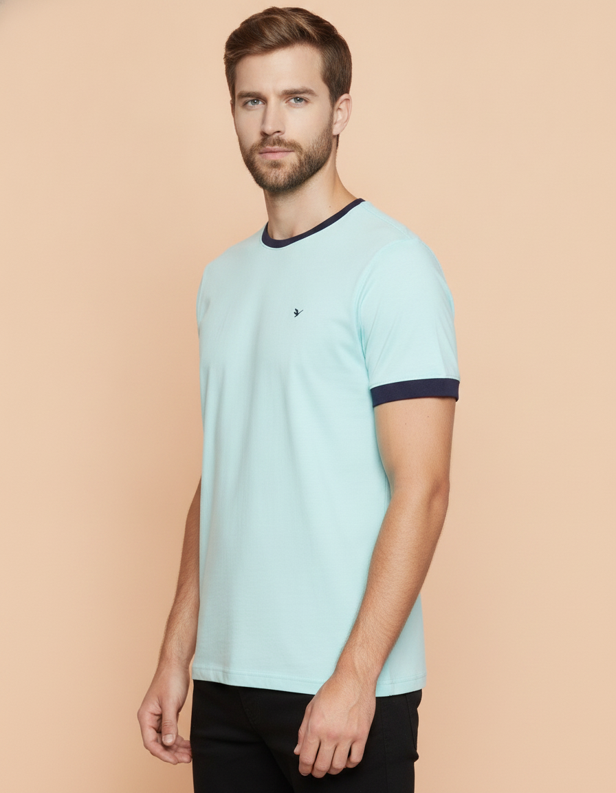 Mens Premium Cotton Half Sleeve Crew Neck T-Shirts