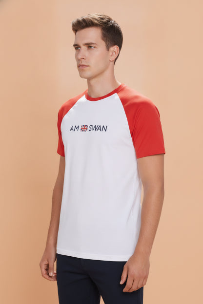 Mens Premium Cotton Printed Colourblock Half Sleeve T-Shirts