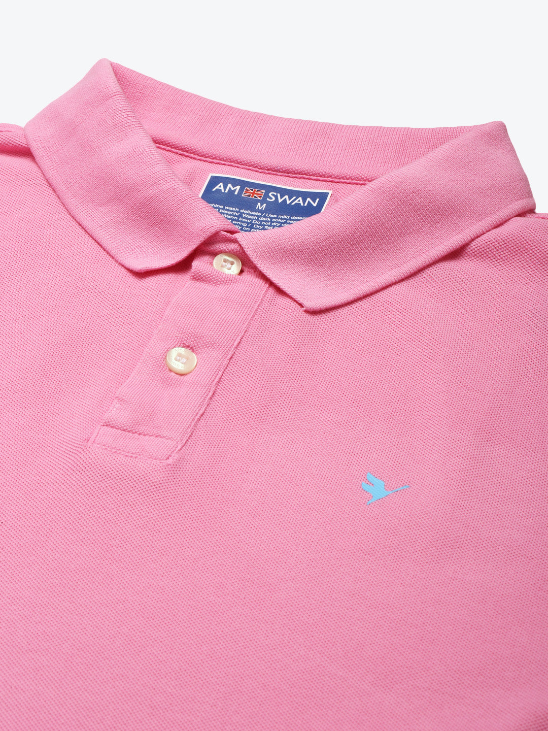 Premium Pink Cotton Half Sleeve Polo
