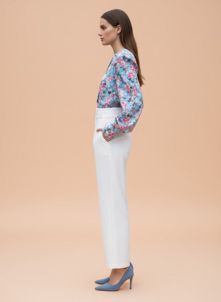 Banana Crepe Off White K Pant