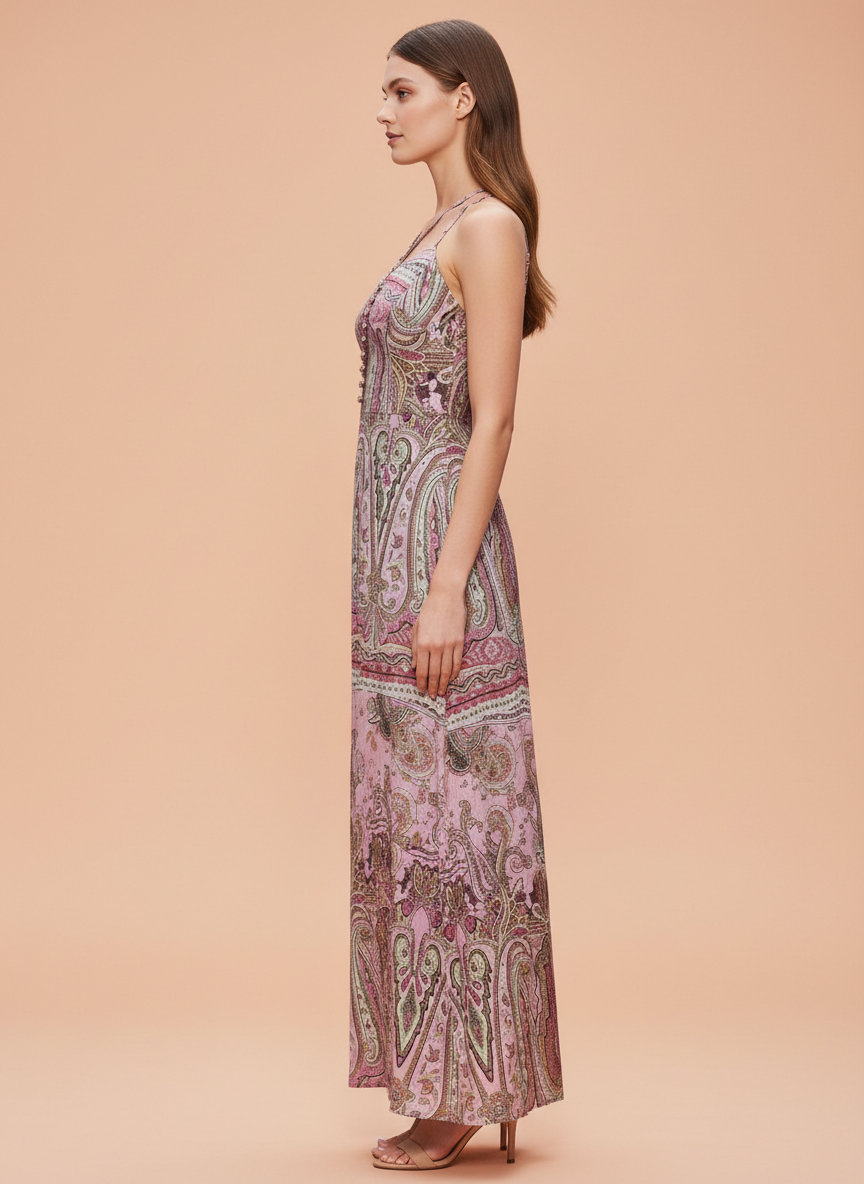 Women’s Elegant Printed Maxi Dress