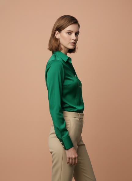 Castleton Green Regular Fit Summer Satin Shirt