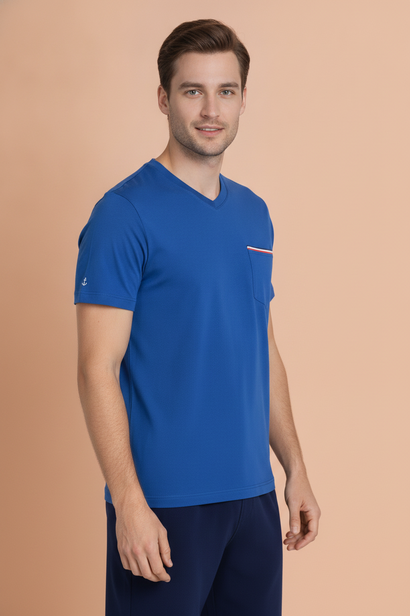 Mens Premium Cotton Half Sleeve Solid T-Shirts