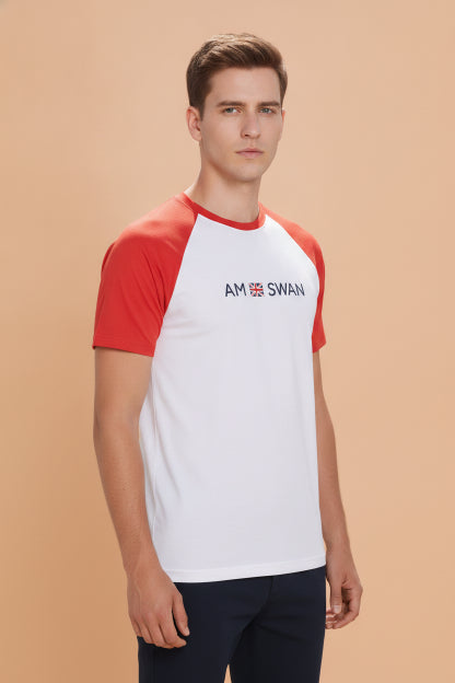 Mens Premium Cotton Printed Colourblock Half Sleeve T-Shirts