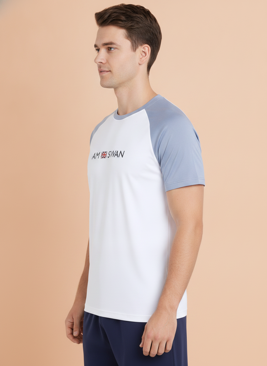 Mens Premium Cotton Printed Colourblock Half Sleeve T-Shirts