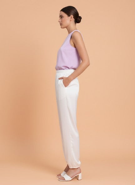 European Satin Loose Fit Trouser