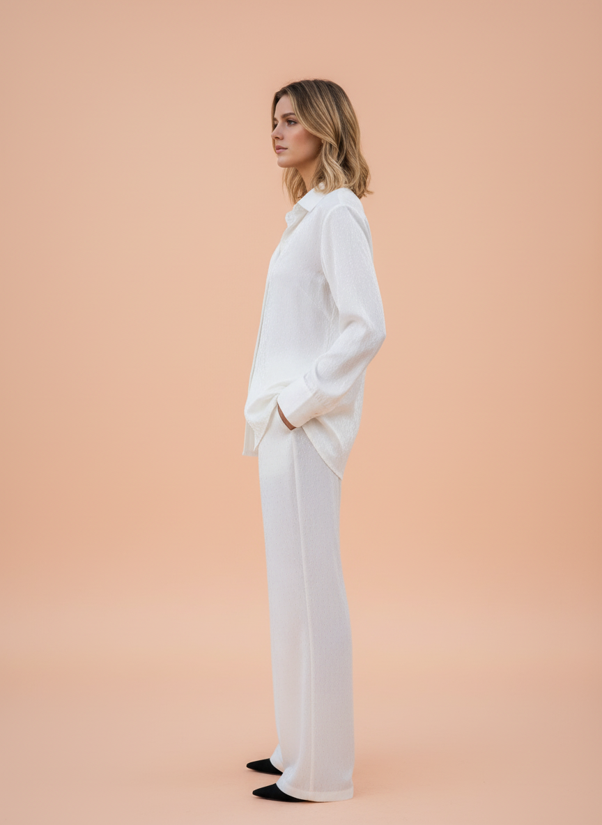 Women’s Elegant White Co-Ord Set