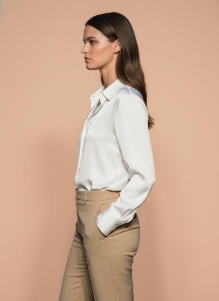 Vanilla Regular Fit Summer Satin Shirt