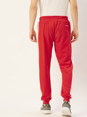 MENS COTTON RICH LYCRA TRACK PANT WITH CONTRAST TAPE